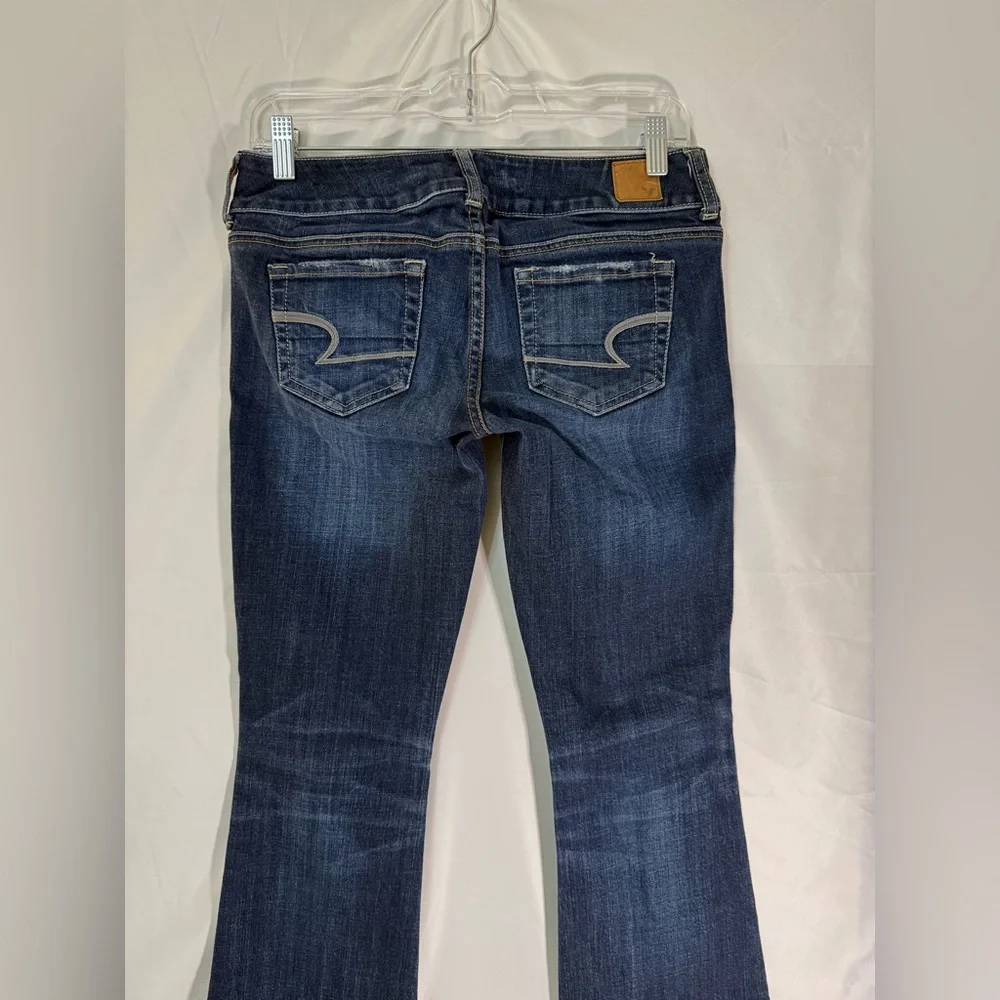 American Eagle Outfitters Women's Dark Blue Boot Cut Jeans - Picture 7 of 13